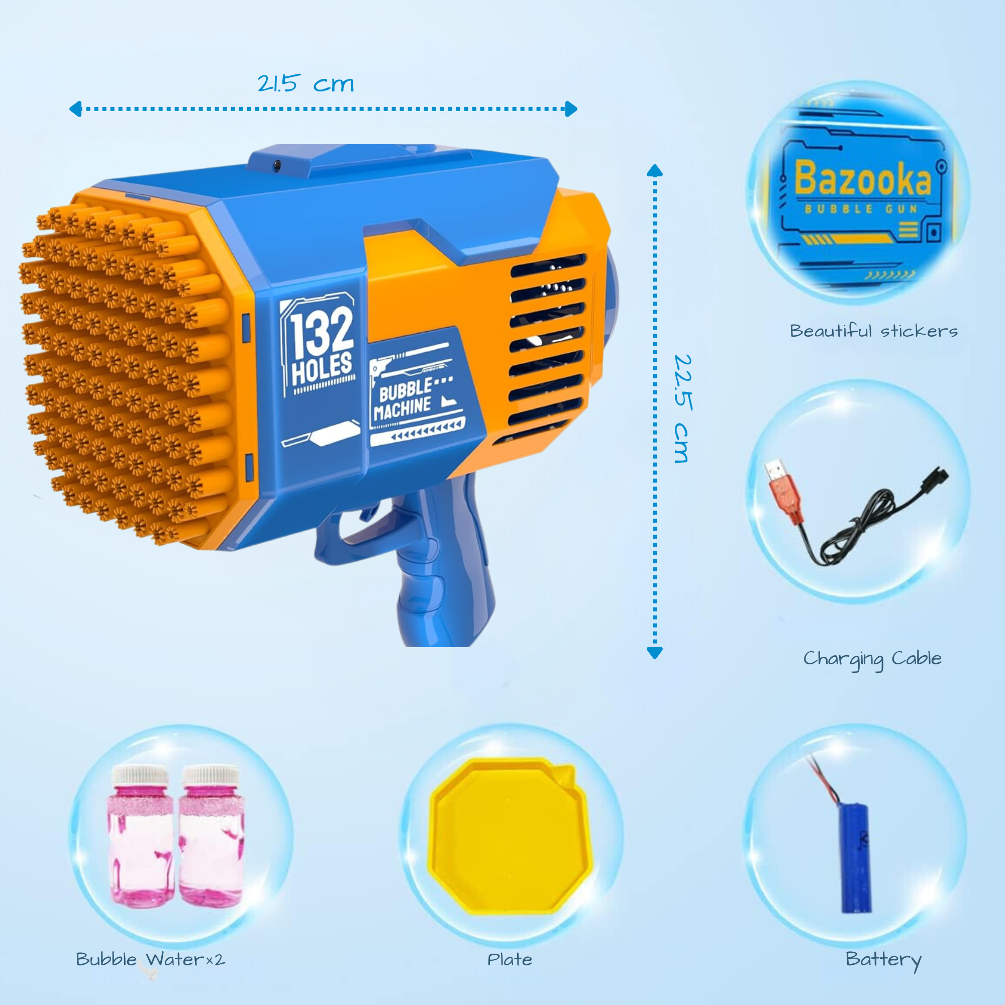 Bubble Bazooka 132 Holes