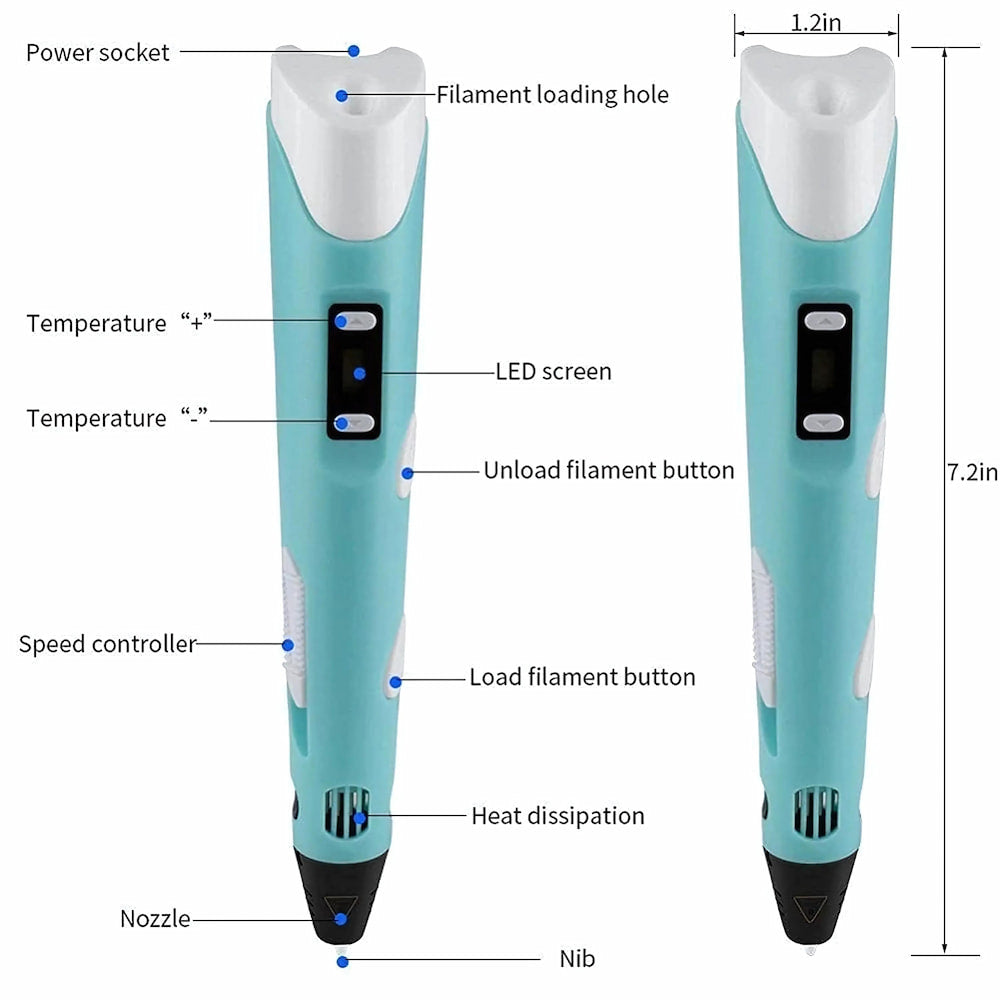3D Drawing And Printing Pen