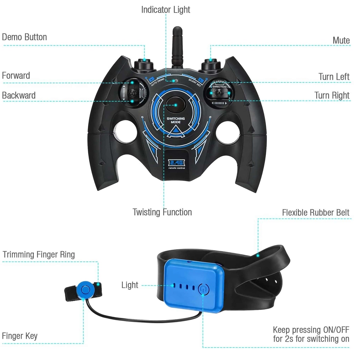 RC Stunt Hand Gesture Car
